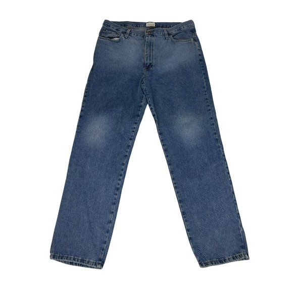 Moda Int'l Jeans Women's 16 Blue Medium Wash 100% Cotton Fall Winter Spring - Picture 1 of 4